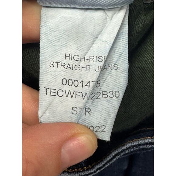 Tecovas Women's Mid Rise Straight Leg Blue Denim Jeans - Size 26x29 - Picture 6 of 6